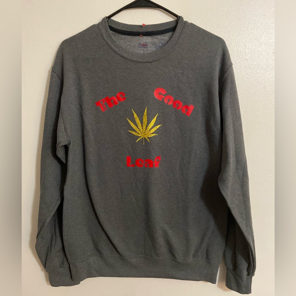 THE GOOD LEAF Grey Men's size Small Sweatshirt Pullover NEW